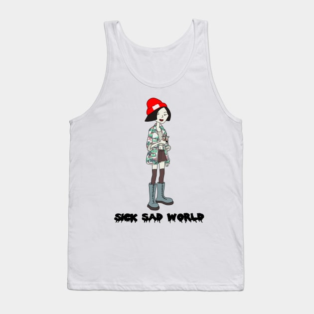 Daria Sick Sad World Tank Top by satitue